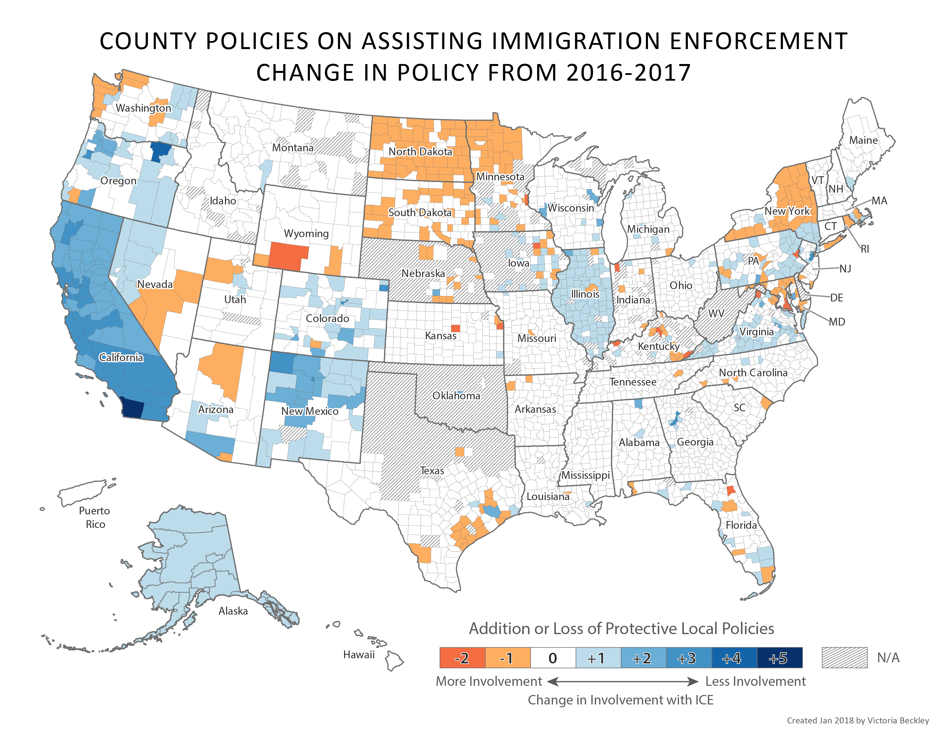 MAPPING IMMIGRATION POLICIES BY COUNTY