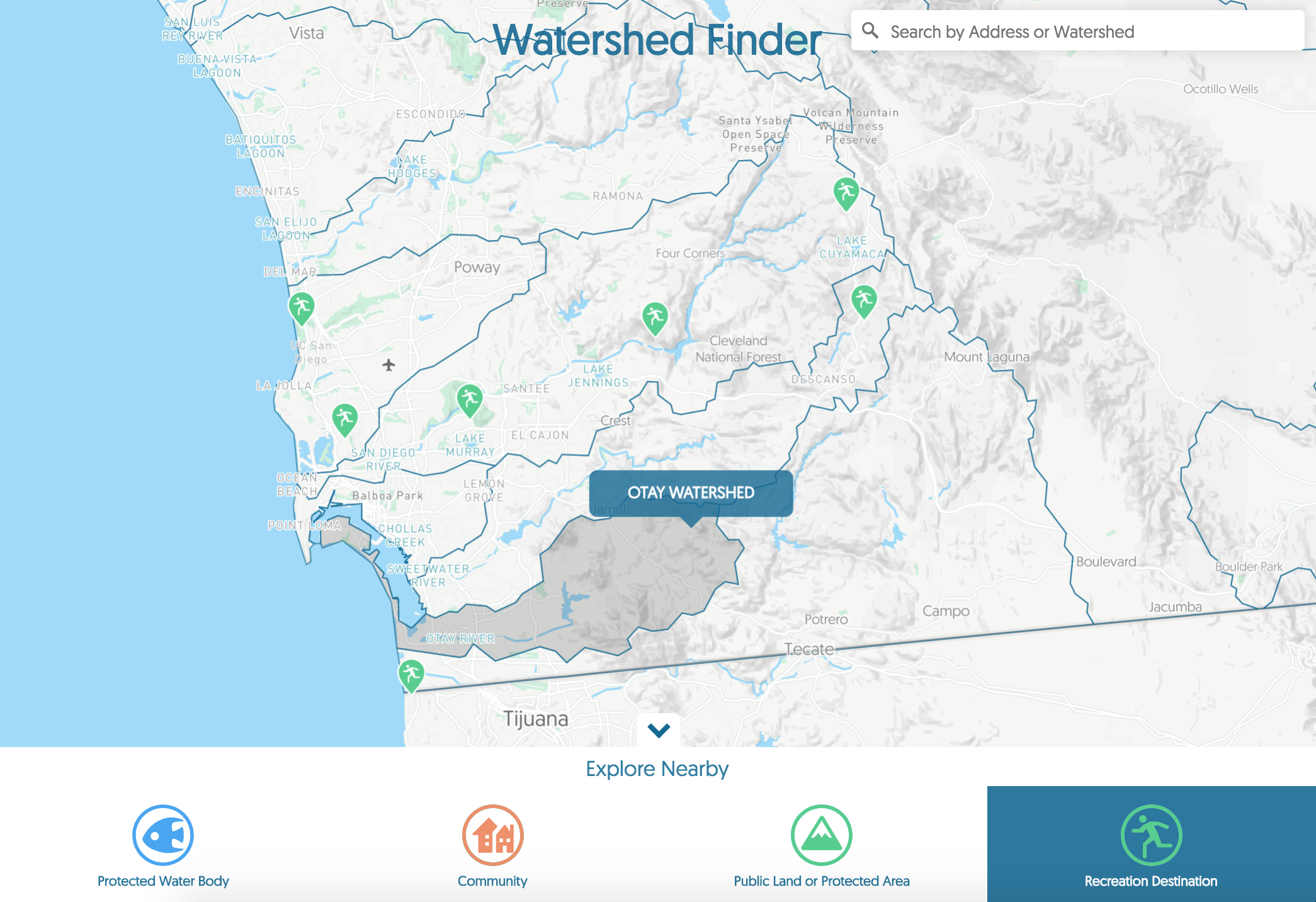 SDCC Watershed Locator