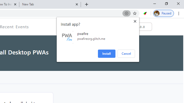 Install Desktop PWAs