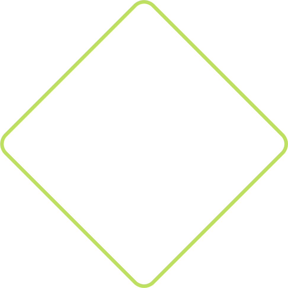 a green squircle outline