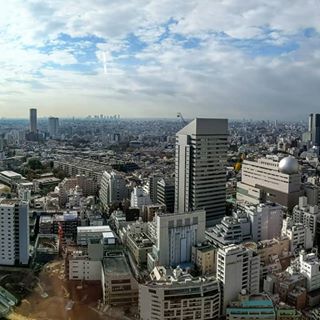 The daytime cityscape of Tokyo