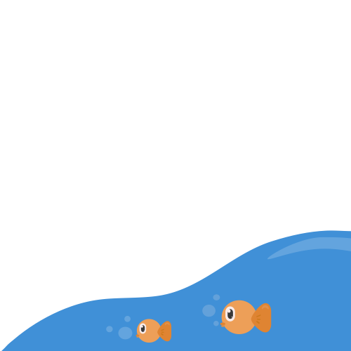 ocean with two fish