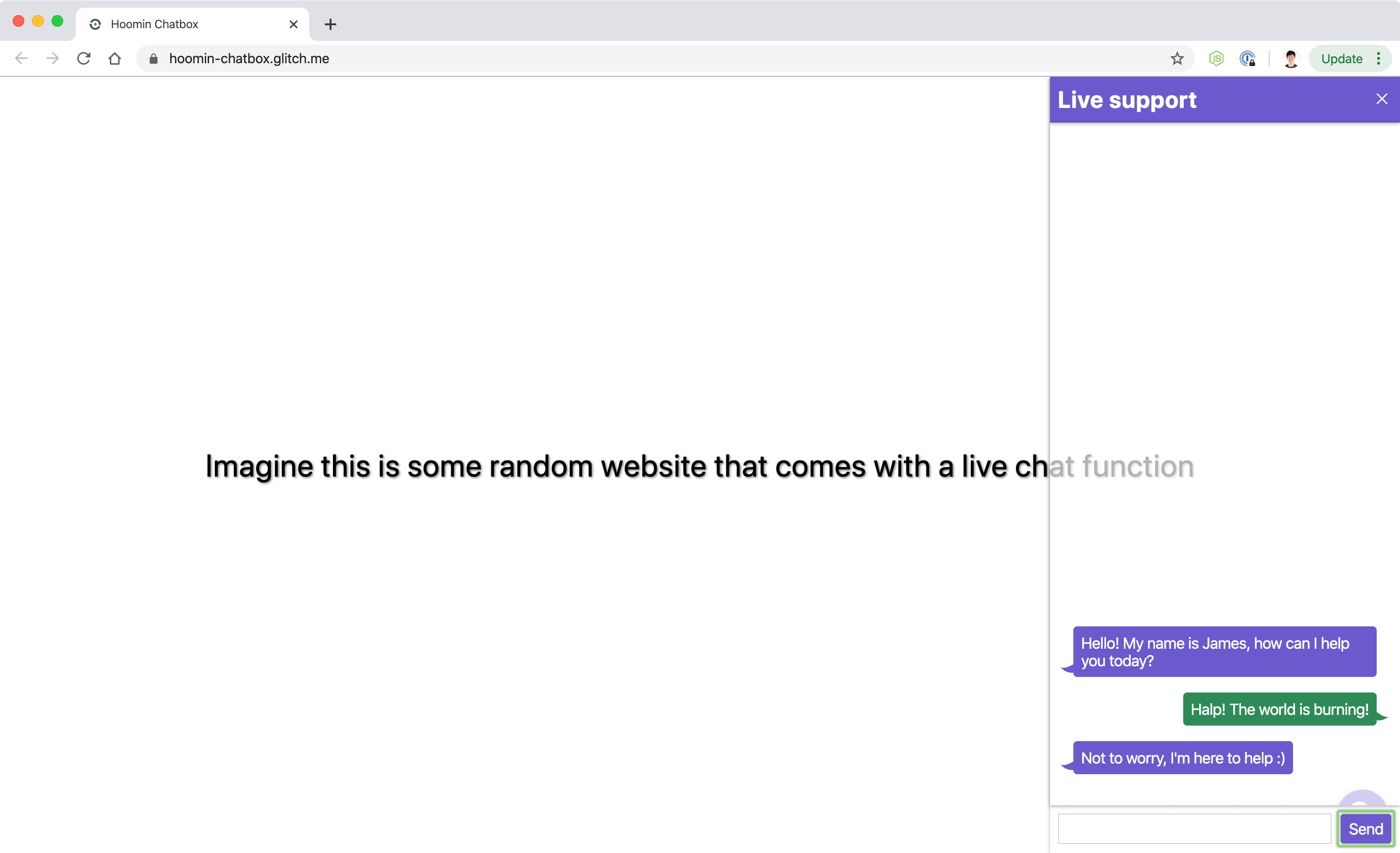Chat example