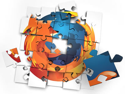 Firefox logo jigsaw puzzle