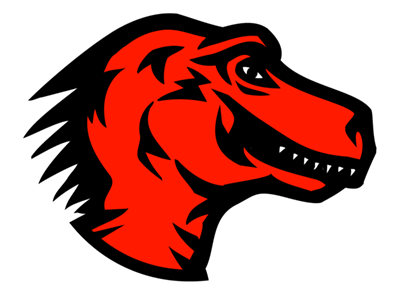 Mozilla logo. Dinosaur head
