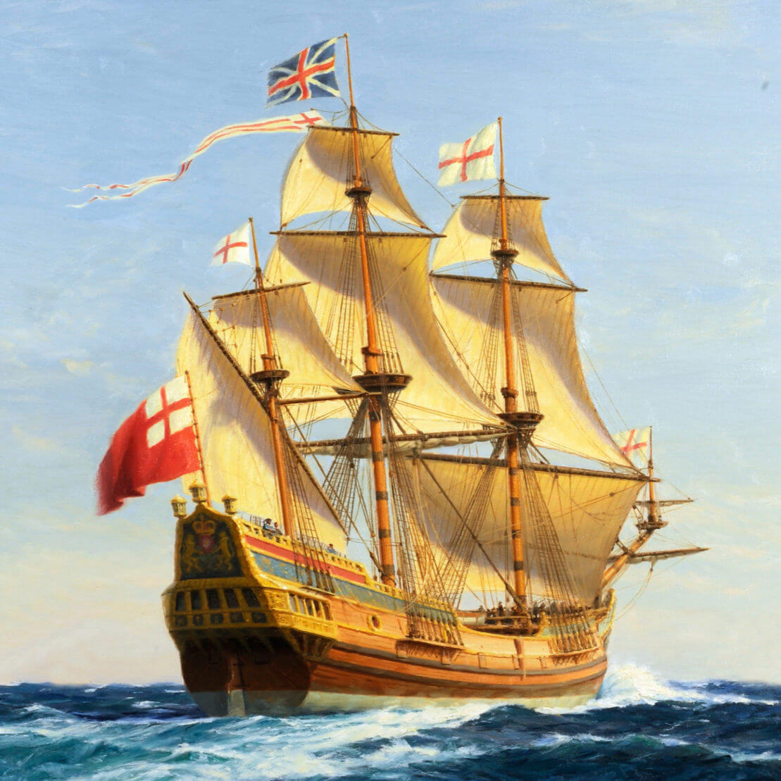 British 17th century ship