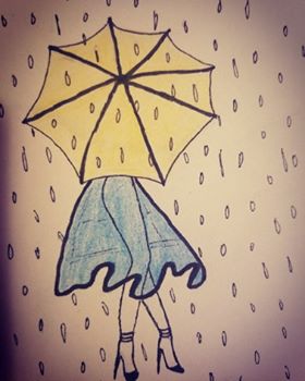 Girl with Umbrella